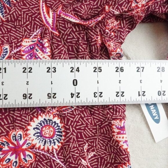 Old Navy Midi Dress Womens 2Xl Floral Print V-Neck Multi Color Long Sleeve - Picture 7 of 13